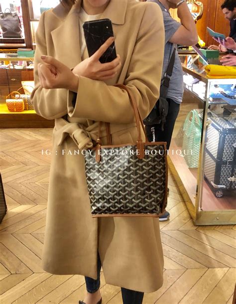 goyard mini tote bag.